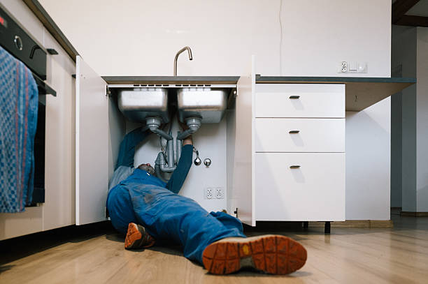 Professional Emergency Plumber technician working in Bath, ME